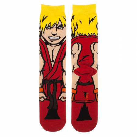 Street Fighter Ken 360 Character Crew Socks